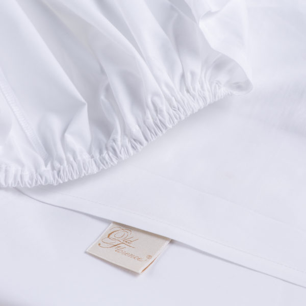 Sotto lenzuola con elastici percalle colore bianco