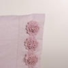 Federa guanciale rosa rifinito fiori macramè