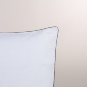 Federa cuscino letto a sacco in lino con profilo su tre lati